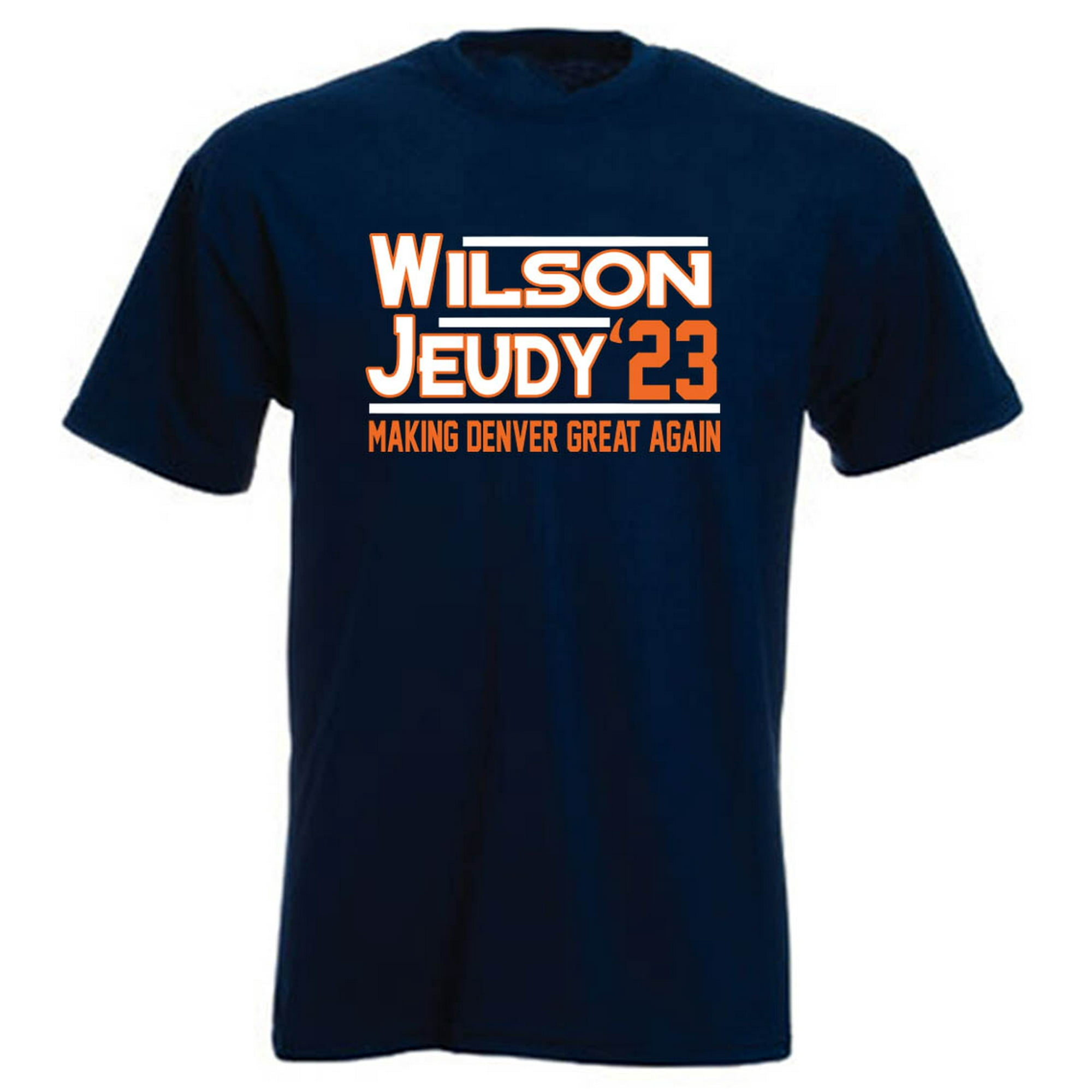 Shedd Shirts Broncos Russell Wilson Jerry Jeudy 2023 T-Shirt, Women's, Size: Toddler 3T, Blue