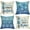 Snowflake, variant on Warm Winter Wishes Decorative Throw Pillow Covers 18x18 Set of 4, Let It Snow Blue Gnome Pine Trees Cushion Case Decor, Snowflakes Seasonal Farmhouse Home Decoration for Sofa Couch