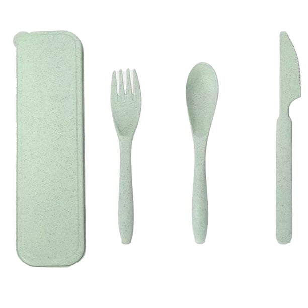 UTENSILIOS DE VIAJE, Limpieza fácil de Limpieza moderna tóxica wheat stat strew cuchara cuchara cuchilla para oficina para picnic