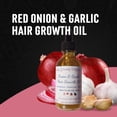 thumbnail image 2 of All Natural Red Onion & Garlic Ayurvedic Hair Growth Oil For Natural Hair, Safe For Womens, Mens and Childrens Hair, 2 of 10