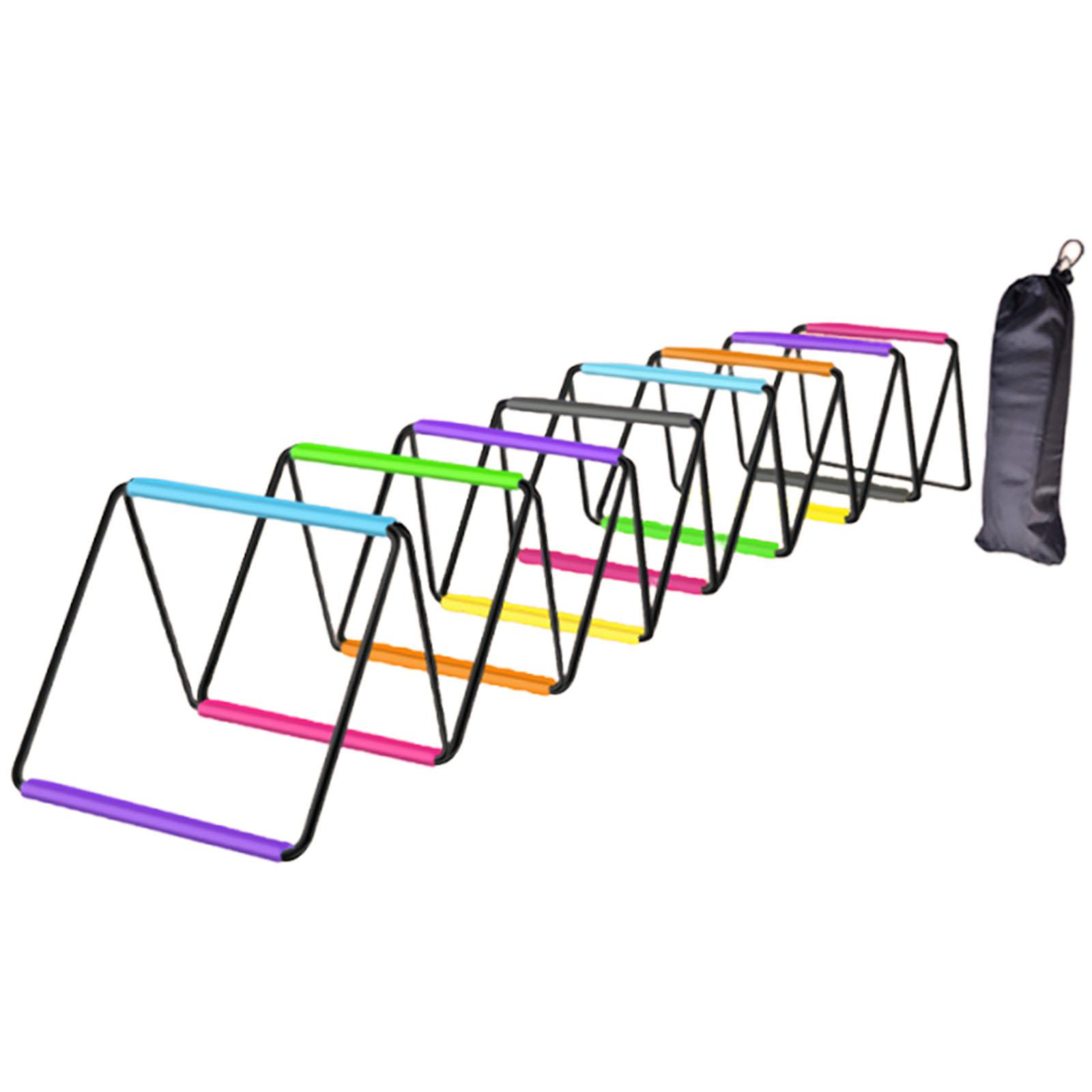 funtasica Agility Ladder Soccer Agility Training Equipment Foldable Workout Speed Ladder Football Footwork Ladder Braided Strap Material Suitable for Team Sport 640cmx40cm
