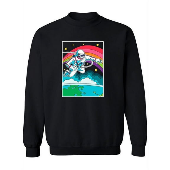 Astronaut In Space Sweatshirt Women -Image by Shutterstock, Female Small