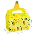 thumbnail image 4 of Cateissary Caja de regalos de piña de 12 piezas, bolso de embalaje colorido para cupcakes, fiesta, Baby Shower, bolsa para aperitivos con patrón Almacenamiento y organización del hogar, 4 of 6
