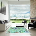 thumbnail image 7 of Ahgly Company Machine Washable Indoor Rectangle Transitional Green Area Rugs, 8' x 10', 7 of 7