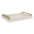 thumbnail image 4 of Contemporary Home Living Set of 2 Rectangular Linen Tray with Handles 17.75", 4 of 4