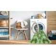 thumbnail image 2 of Ahgly Company Tapis d'Intérieur Rond Lavable en Machine Vert Transitionnel Oignon Vert, 7 Pieds Rond, 2 of 7