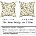 thumbnail image 4 of Olive Green Grey Leopard Print Pillow Covers 16X16 Inch Watercolor Gray Cheetah Decorative Pillow Cases Animal Square Throw Pillow Case Set of 2 Home Decor For Sofa Living Room Bedroom Bed Cushion, 4 of 5