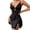C-Black69, variant on DHFJKG Lace Nightgowns For Women Silk Satin Cami Slim Fit V Neck Solid Color Mini Pajama Dress Side Slit Adjustable Straps Backless Cozy Home Clothes