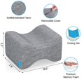 thumbnail image 2 of Almohada de rodilla ComfyInLove para personas que duermen de lado con gel refrescante, color gris, 2 of 7