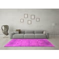 thumbnail image 3 of Ahgly Company Indoor Round Oriental Pink Industrial Area Rugs, 4' Round, 3 of 4