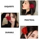 thumbnail image 4 of KAKOWELY 3 pinzas para el pelo con forma de rosa, pasadores y tocados de flores para mujeres y niñas., 4 of 4
