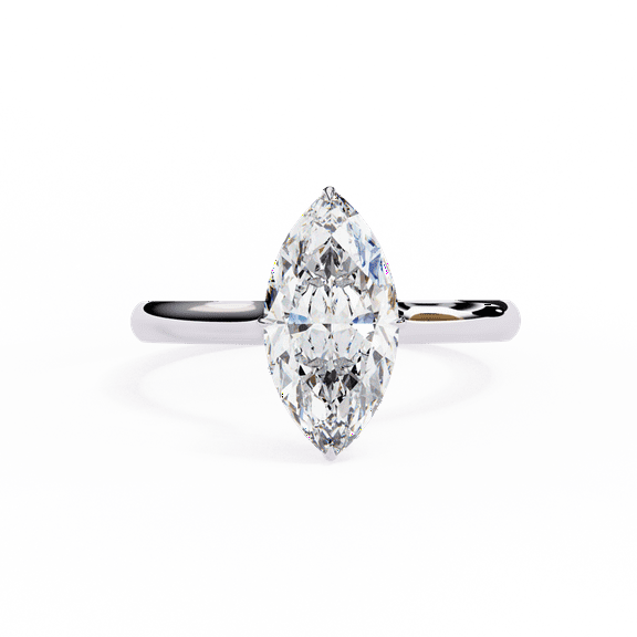 1.48 Carat Lab Grown Diamond, Marquise Cut Engagement Ring, 4 Prongs Wedding Ring, Lab Certified Daimond Ring, Proposal Ring For Women