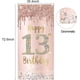 thumbnail image 2 of Happy 13th Birthday Door Banner Backdrop Decorations For Girls, Pink Rose Gold 13 Birthday Party Door Cover Sign Supplies, Thirteenth Year Old Birthda, 2 of 4