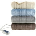 thumbnail image 5 of Beautyrest Electric Heated Plush to Berber Snuggle Wrap, Tan, 5 of 5