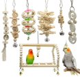 thumbnail image 2 of 7 Piezas Birds Parrot Chew Toys Birds Parrots Swing Toy para Pájaros Pequeños a Grandes Sunnimix Birds Parrot Chew Toys, 2 of 7