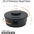 thumbnail image 2 of 25-2 Bump Feed Trimmer Head Fit for Stihl FS55 FS55R FS56RC FS90R KM55 FS56 FS70 FS80 FS80R FS85 FS90 FS100RX FS120 FS130 FS200R Weed Eater String Trimmer replace 4002 710 2191 4002 710 2108(2/pack), 2 of 7