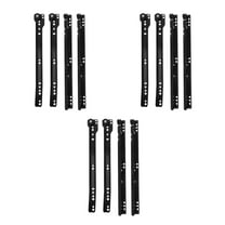 3 Pairs Black Mount Drawer Slides Heavy Duty Drawer Glides for Cabinets Dressers Furniture