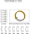 thumbnail image 2 of Ring Size Adjuster for Loose Rings (18 Pcs), Ring Resizer for Ring Adjuster Smaller, Ring Spacer, 2 Styles Ring Guard, 2 of 6
