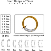 2 Styles Invisible Ring Size Adjuster for Loose Rings ? Ring Guard, Ring Sizer, 11 Sizes Fit for Man and Woman Ring