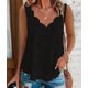 thumbnail image 4 of TaTaai Solid Color Women Tank Top Palace Lock Wave Edge Sleeveless Irregular V Neck Breathable Non See-through Machine Washable No Fading Casual Fashion Daily Top Gift, 4 of 5