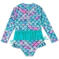 thumbnail image 3 of Traje de baño para niños, traje de baño para bebés de manga larga, traje de baño de una pieza con protección solar para niños y niñas, 3 of 6