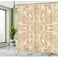 thumbnail image 5 of Ambesonne Beige Shower Curtain, Ethnicity Pattern, 69"Wx75"L, Tan Cream, 5 of 5