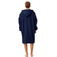 thumbnail image 3 of Adoretex Unisex Faux Fur Waterproof Swim Parka Change Robe – Ultra-Warm, Lightweight Sport Outerwear for Kids and Adults (PK003) - Navy - AM, 3 of 7