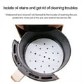 thumbnail image 4 of White (100 sheets) round 15cm (with holes) round air fryer paper with holes, double-sided silicone paper, food grease-proof paper, air fryer grease-proof paper, steamer paper, 4 of 8