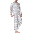 thumbnail image 2 of Goofa Orchids Flowers for 2-piece Loungewear Set Men’s Sleepwear Set Soft PJs Cozy loungewear Comfy Sleep Set Winter Pajamas-X-Large, 2 of 7