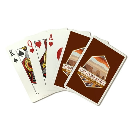 

Canyonlands National Park Utah Contour Painterly Series Lantern Press Premium Playing Cards 52 Card Deck with Jokers USA Made