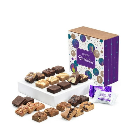 From You Flowers - Happy Birthday Two Dozen Fairytale Brownie & Blondie Morsels