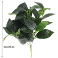 thumbnail image 2 of Langgg 5-head Artificial Leaves Bouquet Simulation Greenery Decor Home Office Plastic artificial Plant, 2 of 7