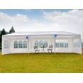 thumbnail image 4 of SUGIFT 10'x30' Outdoor Canopy Party Wedding Tent White Gazebo with 8 Side Walls, 4 of 7