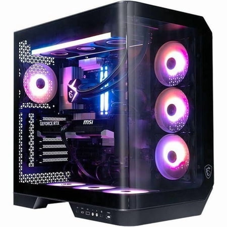 MSI Vision ZS 9NVV-2080US, White Gaming Desktop, AMD Ryzen™ R9-9950X3D, Geforce 5080 White, 32GB DDR5 Memory, 2TB M.2 NVMe, Windows 11, 1 Year Warranty