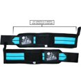 thumbnail image 3 of Nordic Lifting Wrist Wraps 14" for Weightlifting, Cross Training and Powerlifting - AquaBlue, 1 Pair, 3 of 10