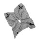 thumbnail image 1 of Scrunchy Hair Ties Large Black White Checkered Bow Scrunchies For Women Girls Daily Wear 1Pcs, 1 of 4