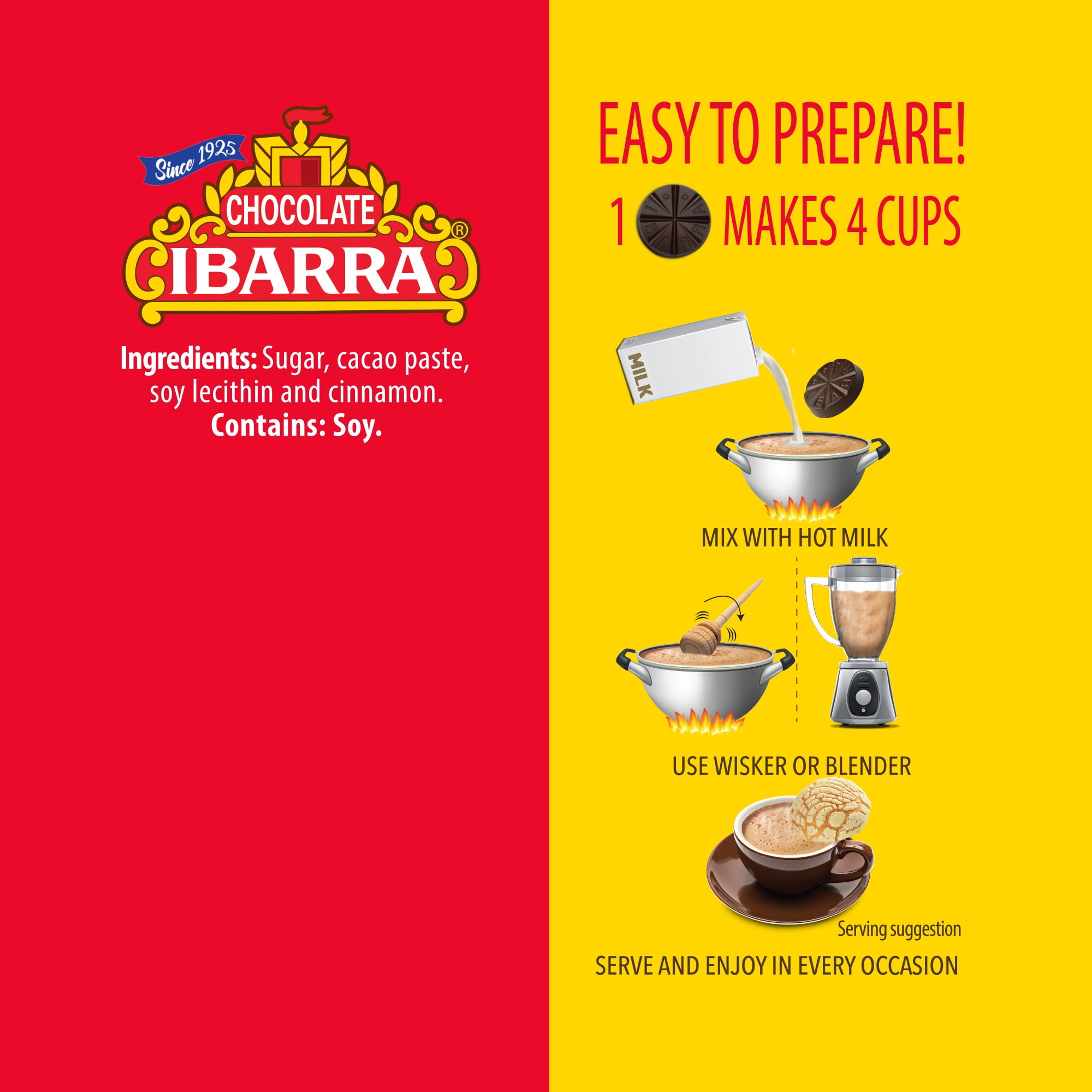 Ibarra Hot Chocolate Mix, Mexican Chocolate, 12.6 oz, 1 Count