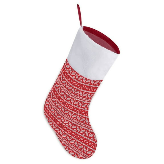 Christmas Knit Christmas Stocking 16 Inch Xmas Stock for Family Holiday Christmas Party Decor