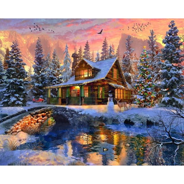 Rompecabezas Vermont Christmas Company Rockies 1000 piezas