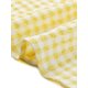 thumbnail image 5 of Blusas de mujer de talla grande Agnes Orinda con estampado de cuadros, escote en forma de corazón, mangas cortas abullonadas y decoración de botones, verano años 1950, 2X amarillo claro, 5 of 6