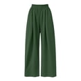 thumbnail image 5 of SYwaren Women Lounge Pants Casual Oversized Fall Comfortable Solid Elastic Waist Pocket Full Length Pants, 5 of 9