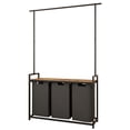 thumbnail image 4 of LENLN Large Laundry Hamper with Clothes Rack Hanging Bar, 3 Section Pull-Out & Removable Sorter Bags, Freestanding Laundry Basket Organizer for Bathroom, 4 of 7