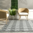thumbnail image 5 of nuLOOM Resi Geometric Striped Indoor/Outdoor Area Rug, 8' x 10', Resi Dark Grey, 5 of 5