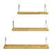 thumbnail image 2 of 3 Pcs Wall Shelves Set Floating Shelves Display Shelf Wall Mount Wooden Rack Spice Rack Bookshelf For Living Room Toilet Office Bedroom Kitchen, 2 of 5