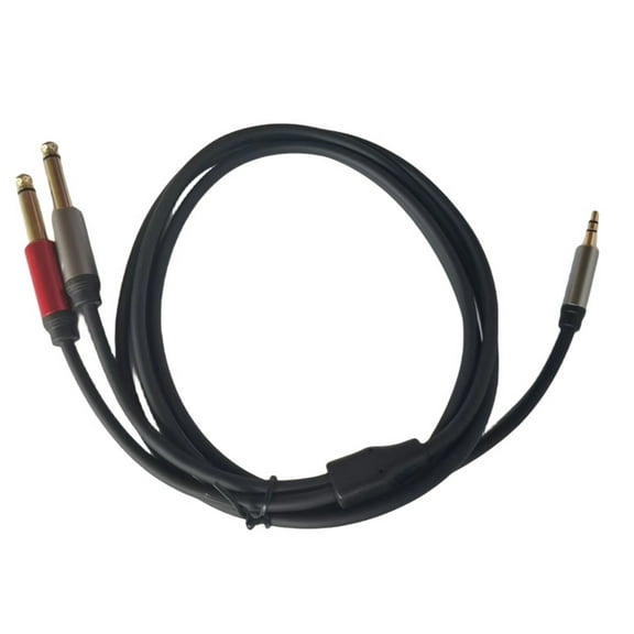 WINDLAND 3.5mm 1/8'' TRS Stereo Male to Dual 1/4'' 6.35mm Male Plug Mono TS Audio Cable