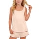 thumbnail image 1 of Estilo Verano Conjunto de Niños de Color Sólido Cuello Redondo sin Mangas Y Pantalones Cortos Dos Piezas de Ropa de Casa para Niños, 1 of 8