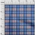thumbnail image 1 of oneOone Georgette Viscose Fabric Madras Check Print Sewing Fabric BTY 42 Inch Wide, 1 of 3