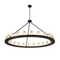 thumbnail image 2 of Meyda Tiffany 181386 Loxley 24 Light 72" Wide Ring Chandelier - Bronze, 2 of 5
