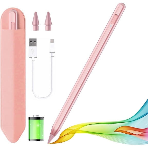 Stylus Pen for iPad 2018-2025 with Palm Rejection, Pencil for Pad11th/10th/9th/8th/7th/6th Gen, iPad Pro 11/12.9 inch, New iPad Air 2025 11&13-inch(M3/2) /5th/4th/3th Gen, iPad mini 6th/5th