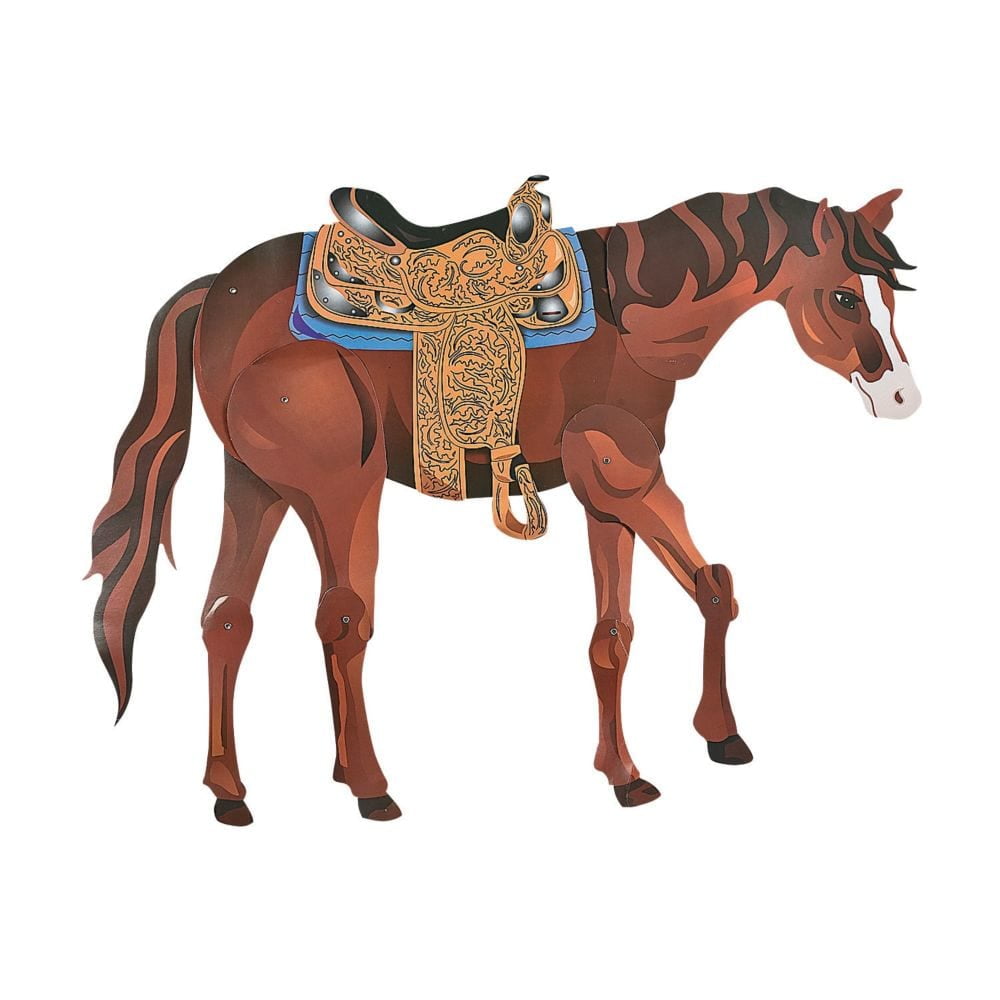 Large Brown Horse Jointed Cutout
